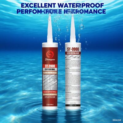 Buen precio 300ml/Unidad Sellador de Silicona Impermeable Negro para Unión Estructural de Vidrio en línea
