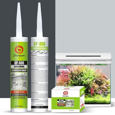 Good price Eco Friendly Acid Cured Silicone Sealant For Residential Big Glass Panel Needs online