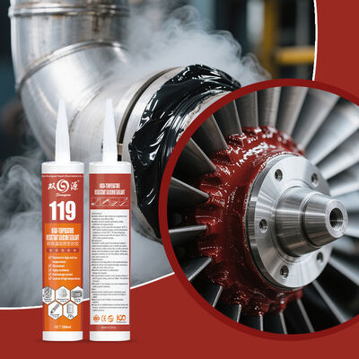 Bom preço Resistente ao calor Industrial Sealante de silicone de alta temperatura Sealing Joint Metal Ceramic Glass on-line