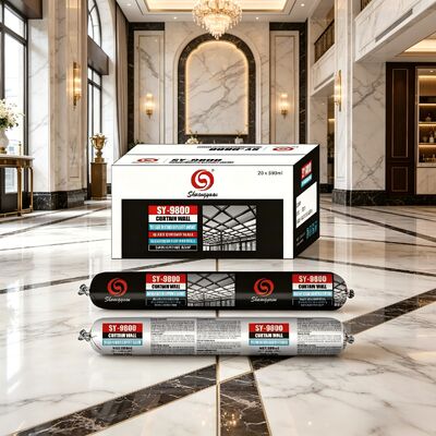 kwaliteit Duurzaam SY-9800 Silicone Weerbestendige Afdichter met hoge hechting Elastische Afdichter voor commerciële woongebouwen fabriek