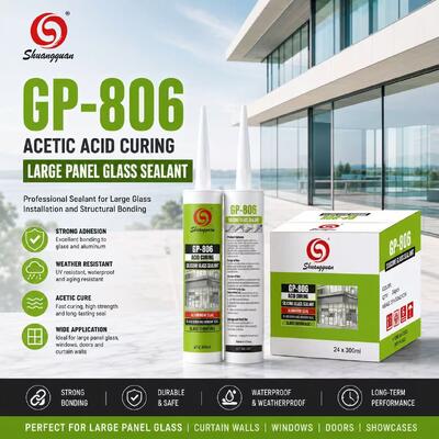 Buen precio Sellador de silicona de acetato de curado rápido y fuerte adhesión, pegamento sellador para vidrio y cerámica para ventanas y baños en línea