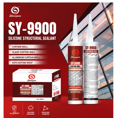 Chất lượng SY-9900 Keo Bịt Cấu Trúc Trung Tính Không Ăn Mòn Kim Loại Kính Phủ Keo Dán Cấu Trúc Xây Dựng Ngoài Trời nhà máy