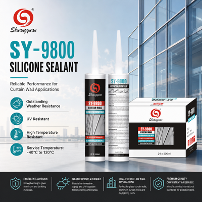 جودة SY-9800 الحائط المهنية الستارة السيليكون الصمامات الطقسية 40 °C إلى 120 °C مصنع