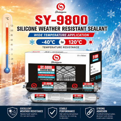 Kualitas SY-9800 Silikon Berkinerja Tinggi Sealant tahan cuaca untuk dinding tirai pabrik