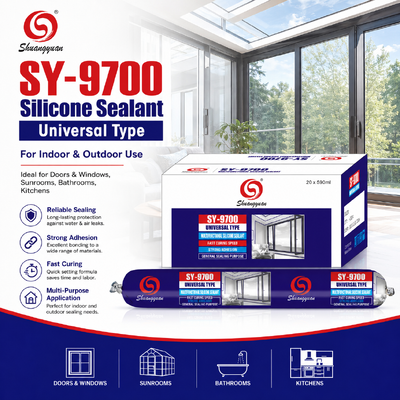 Harga yang bagus SY-9700 Sealant Silikon Universal Profesional untuk Konstruksi dan Perapatan Rumah on line