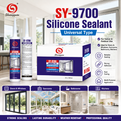 Qualité SY-9700 Sédatif professionnel en silicone de 300 ml pour la construction et le scellement général usine
