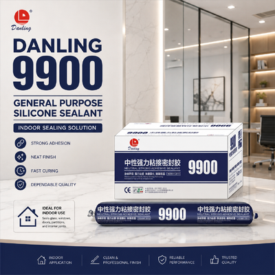 Хорошая цена Силиконовый герметик общего назначения Danling 9900 для внутренних работ онлайн