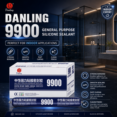 Qualità Sigillante siliconico multiuso Danling 9900 per edilizia interna fabbrica