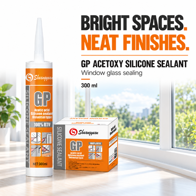 سعر جيد GP Acetoxy Silicone Sealant 300ml للمراحيض والمطبخ متصل