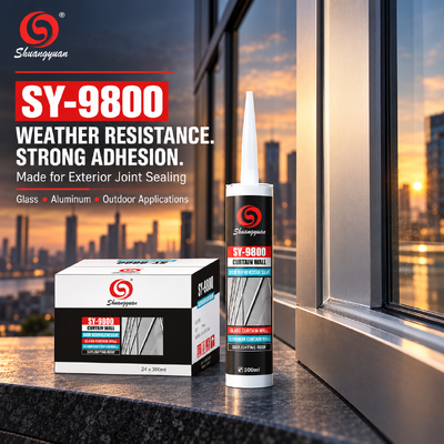 Buon prezzo SY-9800 sigillante di silicone per esterni con eccellente resistenza alle intemperie e forte adesione in linea