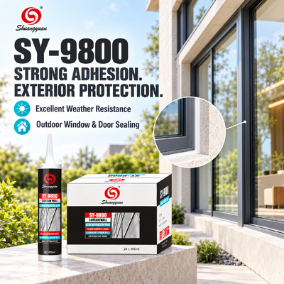 Bon prix Mastic silicone résistant aux intempéries SY-9800 pour joints de façade en aluminium en ligne